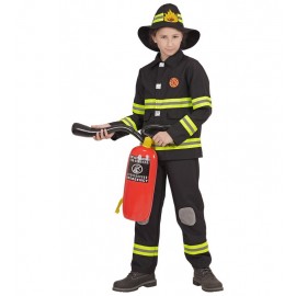 Disfraz de Bombero Negro Infantil Disfraz de Bombero Negro Infantil
