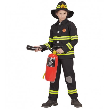 Disfraz de Bombero Negro Infantil