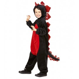 Disfraz de Dragón Negro en Peluche Infantil