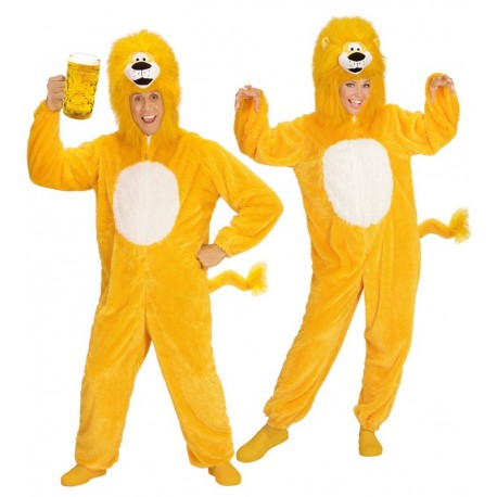 Disfraz de Leon Amarillo en Peluche para Adulto