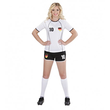 Disfraz de Jugadora de Futbol Alemaña Mujer