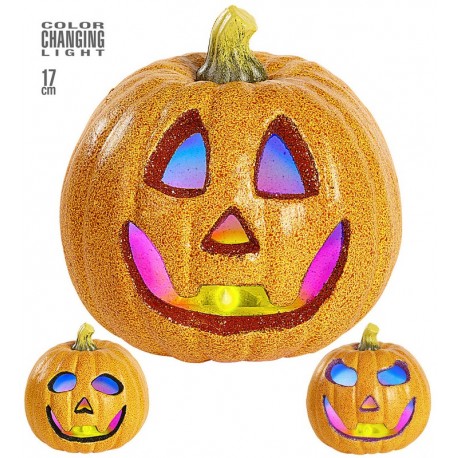 Calabazas Brillantes Con 3 Eefctos Luminosos 17 cm