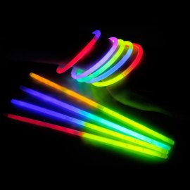 venta pulseras fluorescentes bicolor (100 uds)