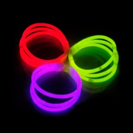 Pulseras Fluorescentes Triples (33 uds)