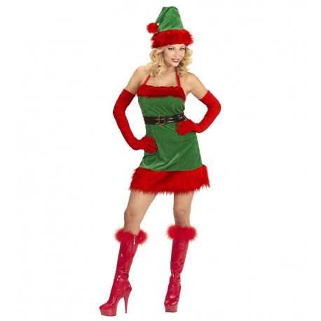 Disfraz de Miss Ayudante de Papá Noel Mujer