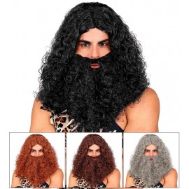 Peluca Caverníolo Con Barba