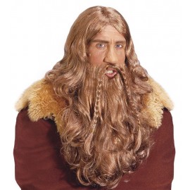 Peluca Vikingo Con Barba y Bigote Peluca Vikingo Con Barba y Bigote