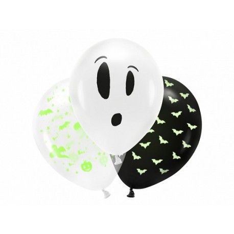 3 Globos BOO 27 cm