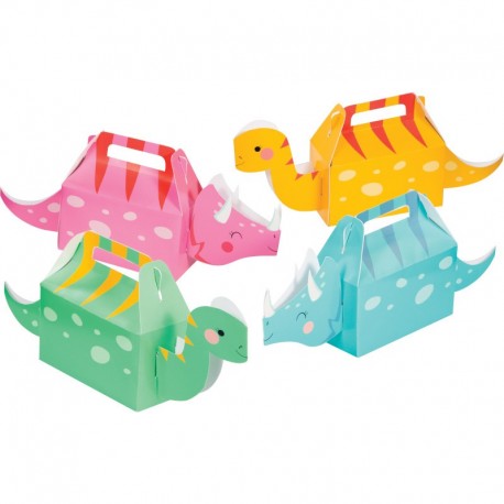 4 Cajitas 3D Dino Party