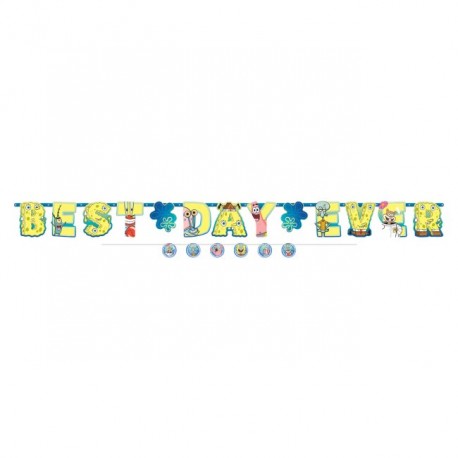 Guirnalda Bob Esponja Happy Birthday