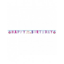 Guirnalda Unicornio Castillo Happy Birthday
