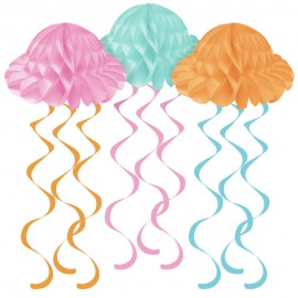3 Colgantes de Medusas Náutico 3 Colgantes de Medusas Náutico