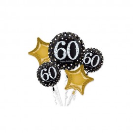 Bouquet de Globos 60 Años Elegant Bouquet de Globos 60 Años Elegant