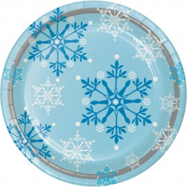 Platos Copos de Nieve