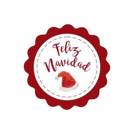 5 Etiquetas Adhesivas Bon Nadal Ondas 5 Etiquetas Adhesivas Bon Nadal Ondas