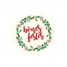 5 Etiquetas Adhesivas Ondas Bones Festes Orla