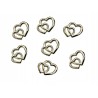25 Adornos Corazones 10 mm