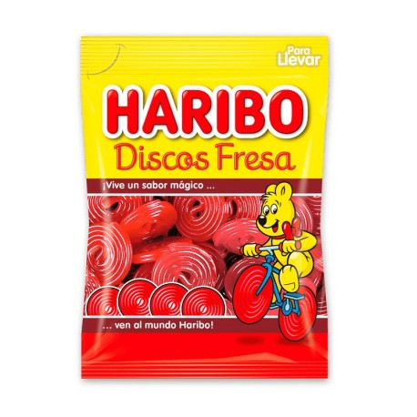 Chuches Disco Fresa Haribo 80 gr