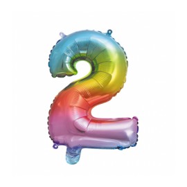 Globo Numero 2 Foil 35 cm