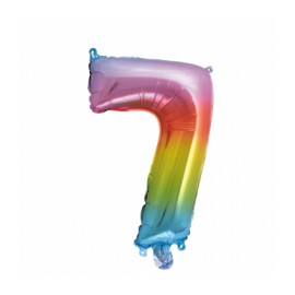 Globo Numero 7 Foil 35 cm
