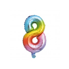 Globo Numero 8 Foil 35 cm