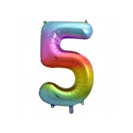Globo Numero 5 Foil 86 cm