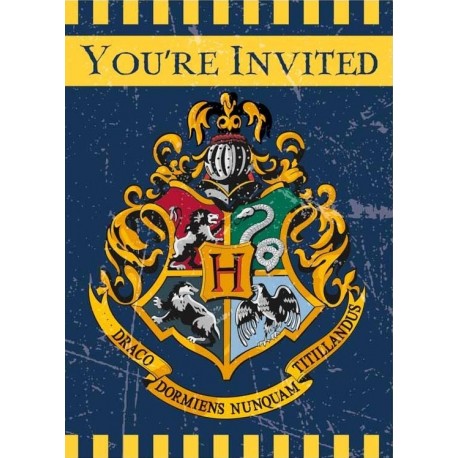 8 Invitaciones Harry Potter