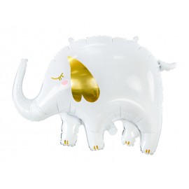 Globo Elefante Blanco Foil 61 x 46 cm