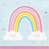 16 Servilletas Happy Rainbow 33 cm
