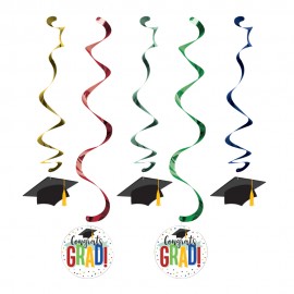 5 Decoraciones Colgantes Graduación Colorines