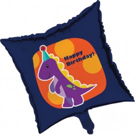 Globo Dino Happy Birthday 45 cm Globo Dino Happy Birthday 45 cm