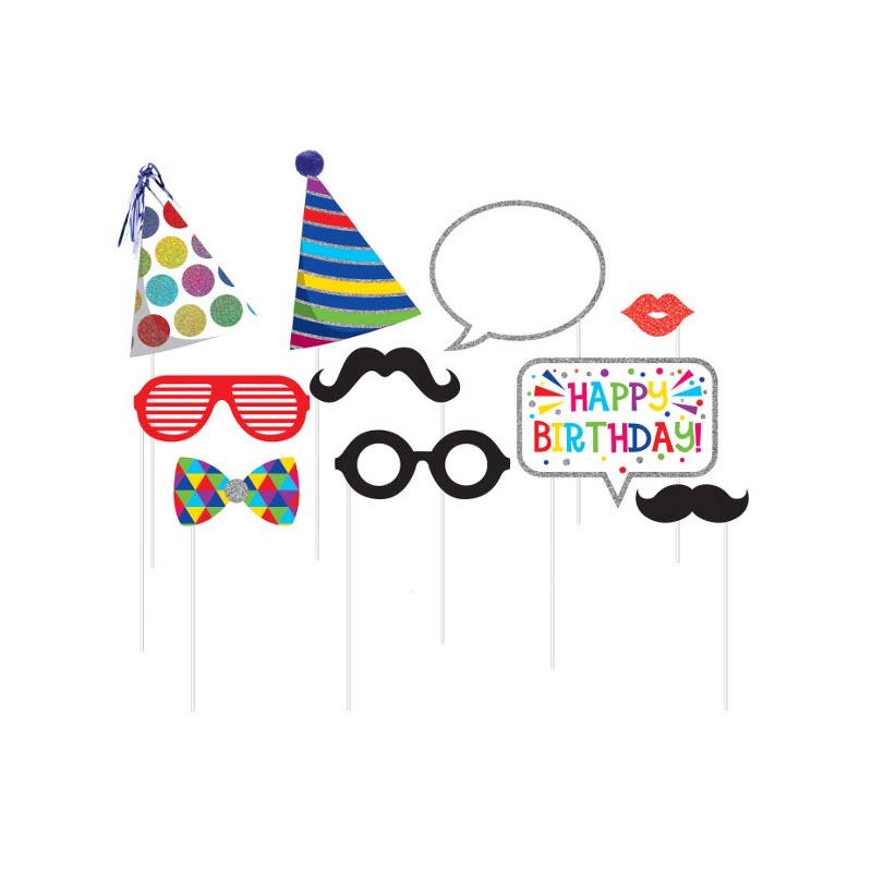 10 Accesorios de Cumpleaños para Photocall - FiestasMix