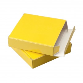 Estuche Charol Amarillo 7,5 x 7,5 x 1,8 cm