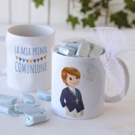 Taza Cerámica La Mia Prima Comunione 7 Caramelos Taza Cerámica La Mia Prima Comunione 7 Caramelos