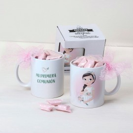 Taza Comunió Nena Romàntica 7 Caramelos Taza Comunió Nena Romàntica 7 Caramelos