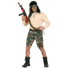 Disfraz de Soldado Rambo para Adulto
