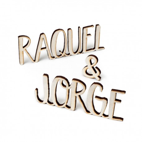 Nombres En Mayúsculas Con & 6 cm x 7 mm