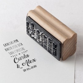 Sello Personalizado Rectangular Día Tan Especial 3 x 5,5 cm Sello Personalizado Rectangular Día Tan Especial 3 x 5,5 cm