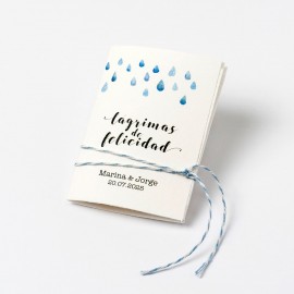 Pañuelo Lágrimas De Felicidad 5,3 x 7,5 cm Pañuelo Lágrimas De Felicidad 5,3 x 7,5 cm