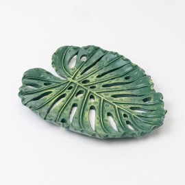 Plato Resina Hoja Tropical Grande 15 x 18 cm Plato Resina Hoja Tropical Grande 15 x 18 cm