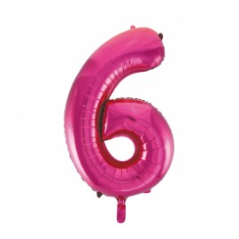 Globo Numero 6 Foil 86 cm