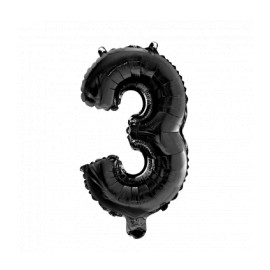 Globo Numero 3 Foil 35 cm