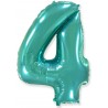 Globo Numero 4 Foil 86 cm