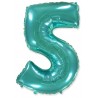 Globo Numero 5 Foil 86 cm
