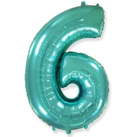 Globo Numero 6 Foil 86 cm