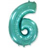 Globo Numero 6 Foil 86 cm