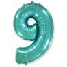 Globo Numero 9 Foil 86 cm