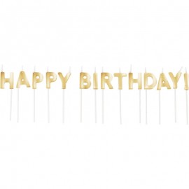 14 Velas Happy Birthday Oro 14 Velas Happy Birthday Oro