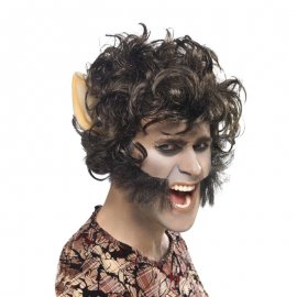 Peluca Hombre Lobo con Orejas Peluca Hombre Lobo con Orejas