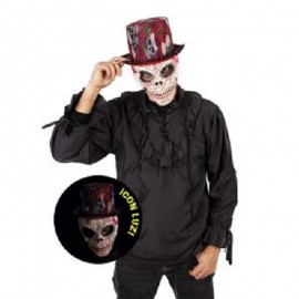 Sombrero Copa Skulls & Roses Con Luz Sombrero Copa Skulls & Roses Con Luz